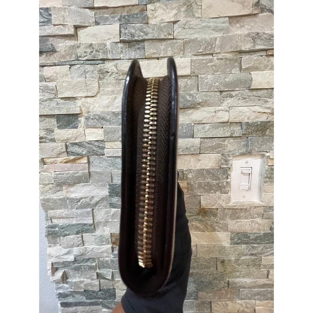 Christian Dior Blush Pink Pebbled Leather Zip Around Wallet Gold DIOR Charms - Picture 3 of 8